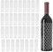 MEMOFYND 35pcs Wine Bottle Protective Nets, Anti Dent & Scratch, Elastic, White, 21cm