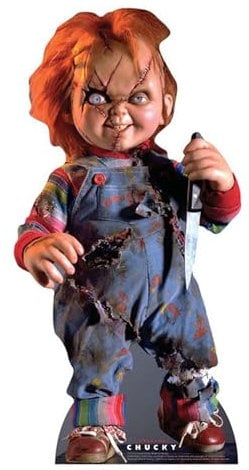 Halloween Pappaufsteller Scarred Chucky