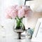 JOYHAZE 8 peonie artificiali, peonie in seta a stelo singolo, fiori finti per matrimoni, casa, ufficio, feste, decorazione per finestre, centrotavola, composizioni floreali fai da te, rosa chiaro