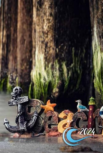 MEER MOTIV - 2024: Planer 2024 ca. A5 Terminplaner Terminkalender Tagesplaner 1 Tag auf 1 Seite auch Samstag Sonntag !, Kalender ab Januar 2024 bis ... mit Ostsee Nordsee Motiv Cover