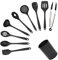 Culinary Harmony - Juego de utensilios de cocina de silicona de 10 piezas para cocinar, volteador ranurado, volteador, servidor de pasta, cucharón, cuchara ranurada, cuchara, espumadera, espátula,