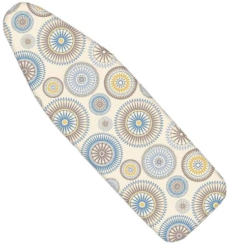 KAnduo Bügelbrettbezug, Hitzebeständige Polsterung In Voller Größe, Elastische Kante Robuste Bügelbrettauflage Deckt Standardbretter Ab (Color : Rose, Size : 120cmx47cm)