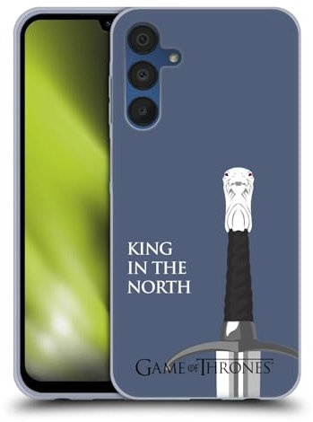 Head Case Designs Offizielle HBO Game of Thrones Longclaw King North Grafiken Soft Gel Handyhülle Hülle kompatibel mit Samsung Galaxy A15