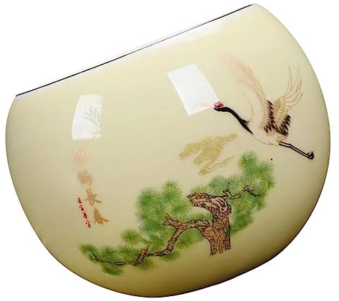 MAGICLULU Juego de Tazas de Té de Cerámica con Delicado Diseño de Grulla para Beber Té Gongfu en La Cocina del Hogar