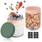 Yoassi Einmachgläser mit Schraubdeckel 500ml, 2er Set Overnight Oats Gläser für Joghurt, Salat, Müsli, Marmelade, Wiederverwendbare Vorratsgläser Glasbehälter mit Deckel Als Mason Jar