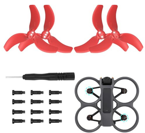 Propeller for Avata 2 Propeller, Drone Avatar Propeller with 12 Screws & Screwdriver, Accessories for Drone Replacement, 3032S DJI Avatar 2 Propeller Blades Low Noise, Accessories for Drone