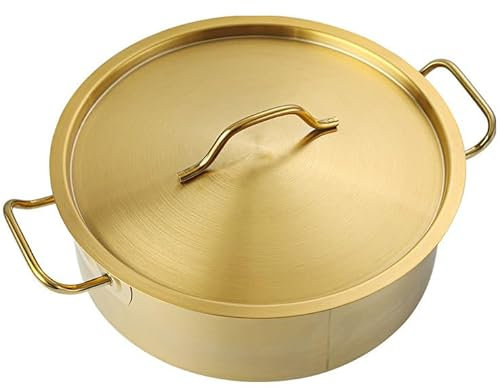 MOKLYF Olla Caliente con Divisor, Olla Caliente de Acero Inoxidable de Doble Cara, Olla para Sopa de Dos sabores, Olla para shabu shabu, Olla Caliente de Pato mandarín(con funda-36cm