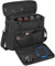 BQKOZFIN 4 Slots Wireless Microphone Case with Foam, Compatible with Wireless Mic System Handheld Microphones, Carry Travel Bag with Shoulder Strap, Case Only (Black)