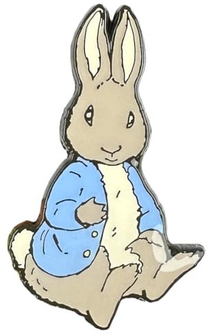 Pawprint Family | Peter Rabbit Sitting Enamel Pin Badge | Official Merchandise from Beatrix Potter's The Tale of Peter Rabbit