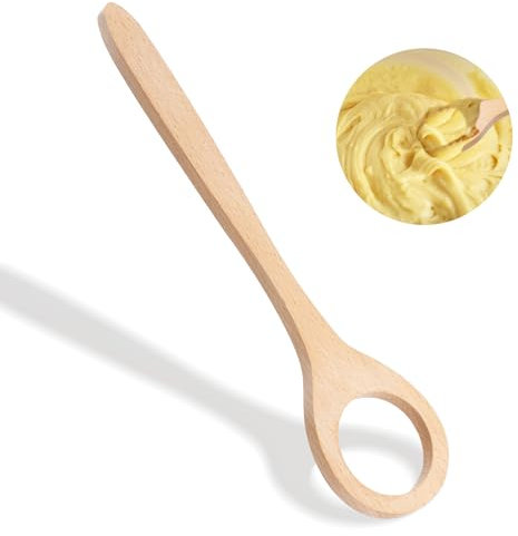 12 Inch Wooden Danish Dough Whisk, Ymapinc Sourdough Whisk Bread Whisking Tool Dough Mixer for Mixing Sourdough Bread Baking Supplies for Egg, Pizza,Pastries