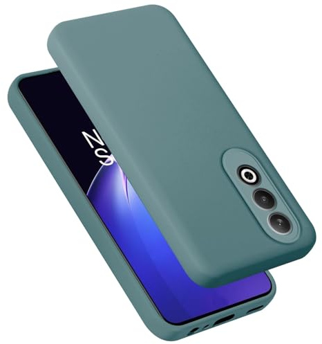 Cadorabo Hülle kompatibel mit OnePlus CE4 Hülle Silikon Handyhülle für CE4 Case aus flüssigem Silikon- Kratzfeste und stoßfeste dünne TPU Schutzhülle - Liquid GRÜN
