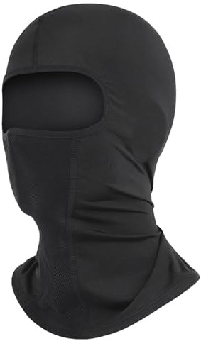 Cagoule Balaclava, Noir Cagoule Complète pour Vélo Respirant Intégrale Protection UV Anti Poussiere pour Homme et Femme Moto Vélo Cyclisme Sports de Plein Air Course Randonnée