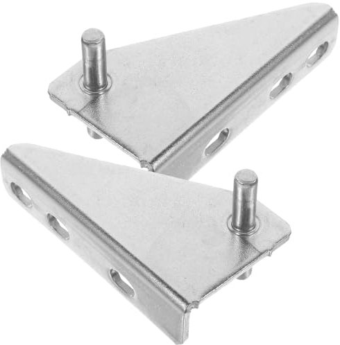NUOBESTY 2 Piezas De Repuesto Para Eje De Puerta Congelador Bisagras Repuesto Para Refrigerador Acero Inoxidable Plateado