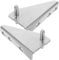 NUOBESTY 2 Piezas De Repuesto Para Eje De Puerta Congelador Bisagras Repuesto Para Refrigerador Acero Inoxidable Plateado