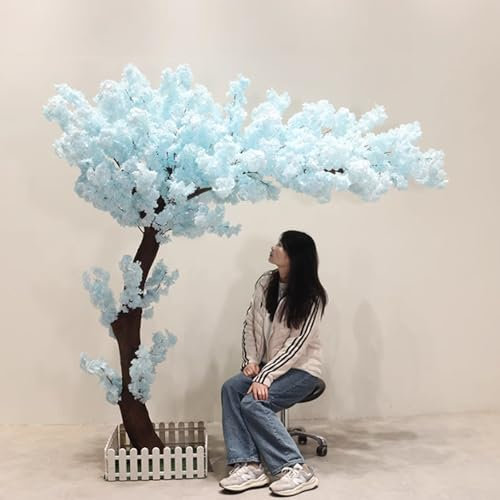 BRCYKRWY Cerisier Artificiel Fausse Plante Interieur Arbre Artificiel Exterieur Bonsai Magnifique décoration d'intérieur ou d'extérieur pour la Maison,Le Bureau,la fête ou Le Mariage