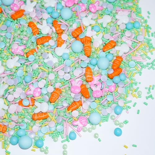 Streusel Ostern Blau 130g Süßigkeiten Ostern für Kuchen Deko Plätzchen Muffins and Desserts, für Oster Party Tortendeko, Easter Blue Sprinkles