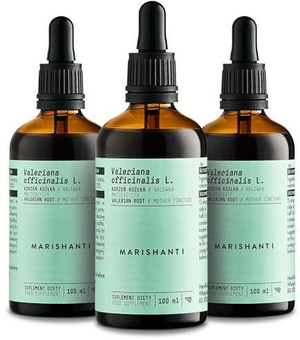 Marishanti Baldrian Kräuterextrakt Alkoholfrei - Tropfen 100 ml | Baldrian (Valeriana Officinalis L.) als flüssiger Pflanzenextrakt - Nahrungsergänzungsmittel, 100% natürlich, vegan und rein