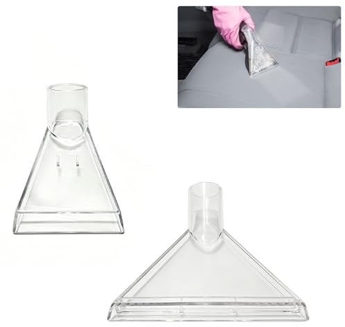 2 Stück Sprühextraktionsdüse, Polsterdüse Sprühsauger, Exraktionstdüse | Nasssauger Düse, Nasssauger Aufsatz Transparent für die Autopflege Sofa Steppung Düse Nasssauger