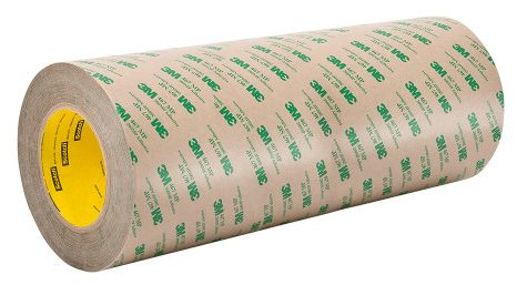 TapeCase High Performance Adhesive Transfer Tape, Converted from 3M 467MP, 9 x 60 Yard Roll