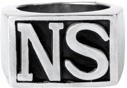 HIJONES Schmuck Herren Edelstahl Biker Ringe SO/NS/SONS Weinlese