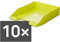 HAN 1027-X Briefablage KLASSIK, DIN A4/C4, stapelbar, stabil, modern (10er Set, lemon)