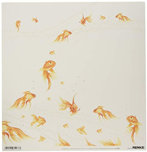 Alexandra Renke Goldfishes Unterwasser-Design-Papier, 30,5 x 30,5 cm