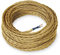 Amarcords - Cavo elettrico tessile colore ORO, trecciato, seta, 5 metri, a 2 conduttori 2x0,75 - Filo rivestito in tessuto colorato vintage per lampade lampadari applique e abat jour.