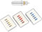 15 Stück Cutter Blade Rot Gelb Blau 30/45/60 Grad Vinylplotter Cutter Blade mit Klingenhalter für Alle Standard Cast und Cutter
