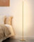 EDISHINE Stehlampe Wohnzimmer, LED Stehlampe Dimmbar, 3000K Warmweiß, Stehleuchte Modern mit Fußschalter, 146cm Gold Lichtsäule für Wohnzimmer, Schlafzimmer und Büro