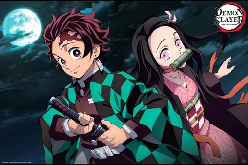 ABYstyle ABYDCO801 Demon Slayer Tanjiro & Nezuko Maxi-Poster 61 x 91,5 cm