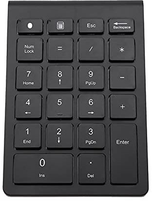 Lazimin Mini Pavé Numérique sans Fil à 22 Touches, Clavier Numérique Rechargeable Bluetooth Ultra-Mince pour Windows/iOS/Android