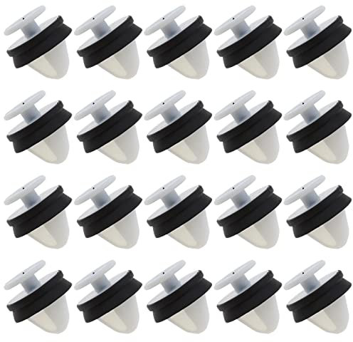 EMSea 30 Stück Auto Schiebetür Führungsschienen Zierleisten Clips Seitentürverkleidungsleisten Befestigungen Abdeckungs Klips 7H0843514 7E0843514 Kompatibel mit T5 Transporter 2009-2015