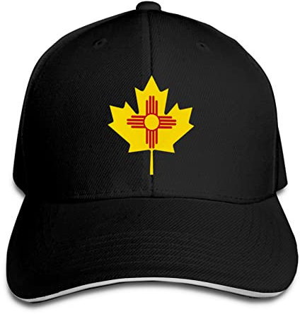 New Mexico Flag Canada Maple Leaf Baseball Cap Sandwich Cap Hip Hop Trucker Cap Classic Golf Sports Hat Unisex