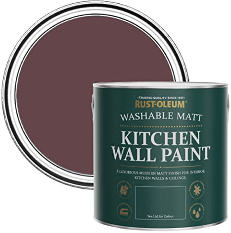 Rust-Oleum Purple Washable Kitchen Wall Paint in Matt Finish - Mulberry Street 2.5L