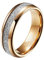 Homxi Wolfram Ring Herren Damen,Paarringe Gravur Rund 6mm Rosegold Damen Herrenringe Damen Herrenring Gr.52 (16.6)
