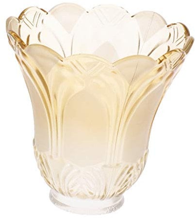 Ceiling Fan Chandelier Frosted and Clear Glass Light Lamp Shade Replacement