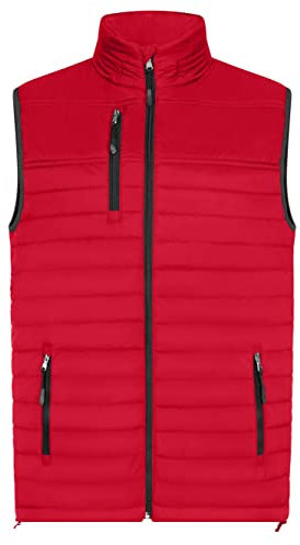 HRM Herren Hooded Performance Body Warmer I Fair Trade Outdoor Weste Herren, 100 g/m² I Aus 100% leichtem & robustem Polyamid