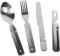 normani 4 oder 8-teiliges Bundeswehr Edelstahl BESTECK CAMPINGBESTECK Essbesteck wie Original Farbe Stahl/Silber