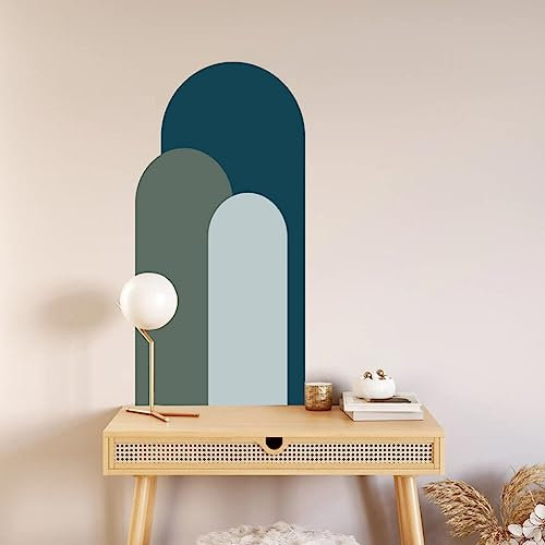 OSALADI Wall Decal Living Room s Murals Peel and Stick Window Stickers & Films Removable Bohemian Wall Art Wall Paper for Living Room Headboard Simple Child PVC Arch Wall Decal