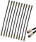 maxx.onLine 10 Stk. 30cm F-Stecker Verbindungskabel 3fach geschirmt Class A+ Koaxialkabel, Jumperkabel, Patchkabel, schwarz, UV beständig, FM-CXJ6A+-FM/TD/B/0.3m