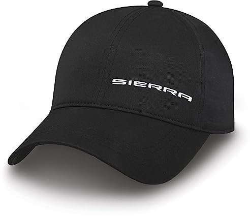 GMC Sierra Stretch Mütze für Herren - Schwarz Unstrukturierte Baseballkappe, Schwarz, Einheitsgröße