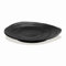 OHYER Elegante Bandeja de Madera Redonda Baratijas en la Nube Forma Negro Llave Anillo Plato Joyas Clásico redondo mate negro Rayas Para el collar de aretes del anillo del reloj de joyas de la llave