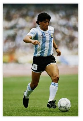 Diego Maradona 'Hand of God' Argentinien-Fußball-Poster, Leinwand, Poster, Schlafzimmer, Dekoration, Sport, Landschaft, Büro, Raumdekoration, Geschenk, ungerahmt, 30 x 45 cm