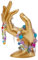 DELORIGIN Schmuckständer Hand OK Handform Schmuckständer Gold Schmuckhand Ring Schmuckständer Handschmuck Display für Armbänder, Halsketten, Ringe, Uhren, Zuhause Organisation und Messen 7x9x16cm
