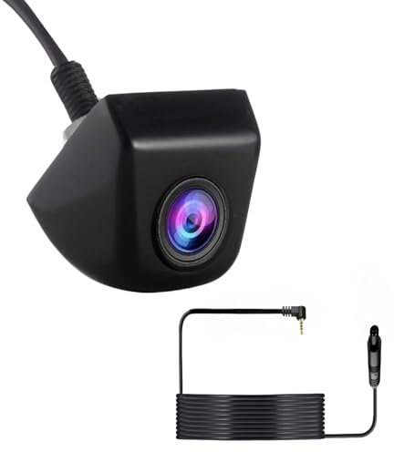 Epronic 4 Pin Backup Camera Front/Rear View Camera with Great Night Vision IP68K Waterproof Reverse Camera for Truck Mirror Dash Cam HD 1080P Backup Camera for Car