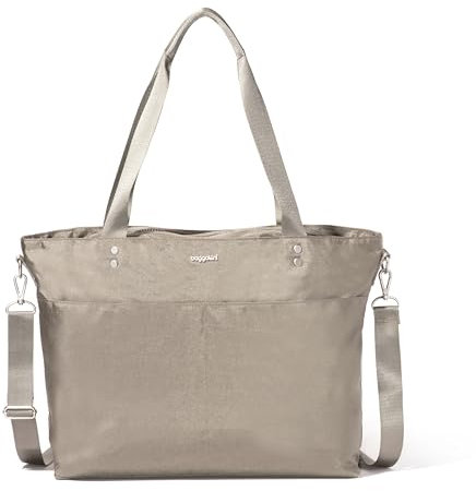 Baggallini Carryall Laptop-Tragetasche, Sterling Shimmer, Einheitsgröße