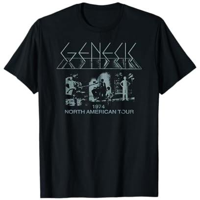 Genesis North American Tour 74 Rock Band Music T-Shirt