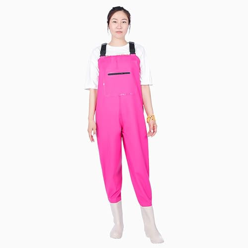 Pescatore Pesca Torace Waders con Stivali,Trampolieri,Scafandro,Pantaloni Da Pesca Con Bretelle,traspirante,unisex,impermeabile,uomo e donna,per Caccia,Fango,Sport all'Aria Aperta