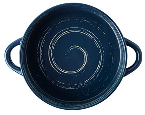 Bandeja for hornear de cerámica apilable, fuente for lasaña grande y profunda, fuente for hornear de cerámica con asa, bandeja for hornear de cerámica for horno, bandeja for lasaña redonda, microondas