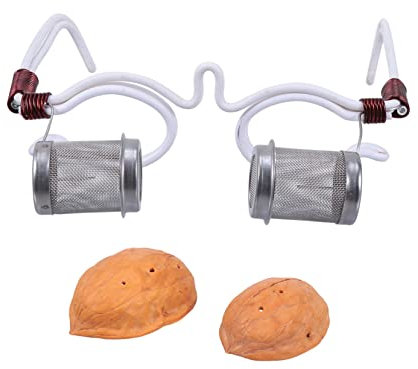 WATIIFUFU 1stück Moxibustion Brille Für Augenpflege Tragbarer Walnuss-augenmassager Hochdichte Wärmeableitung Handgefertigt Für Maximale Für Entspannung Und Wellness